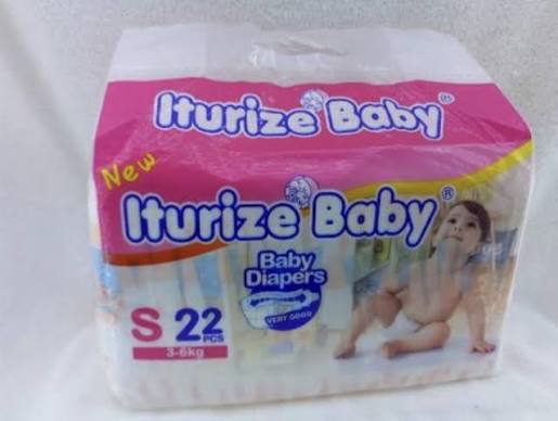 Iturize Baby diapers, Size 2 (small), 22 count package