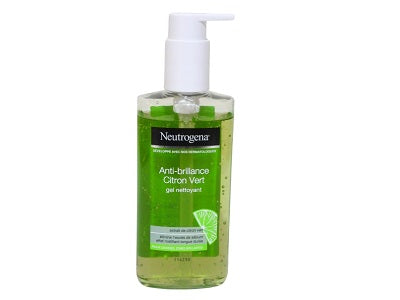 Neutrogena anti-blemish shower gel bottle with pump, green citrus liquid, 200 ml