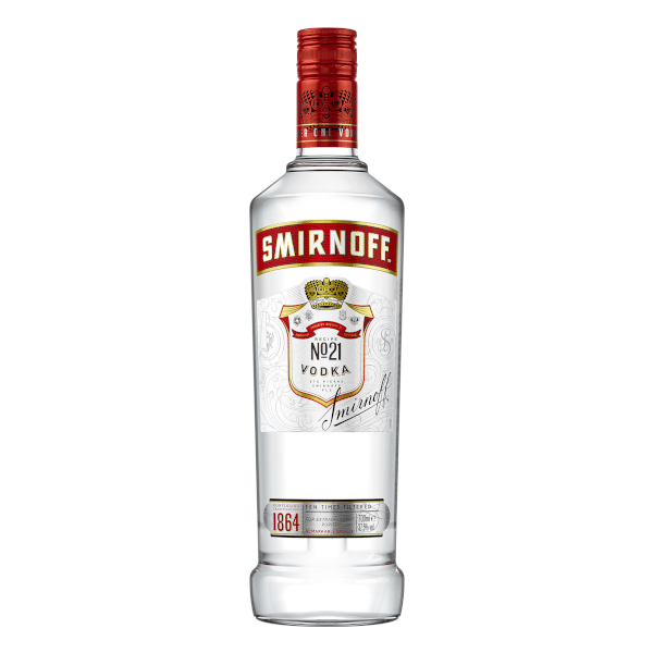 Smirnoff No. 21 Vodka bottle, 750 ml