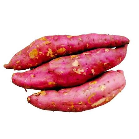 Sweet potatoes, raw purple-pink tubers, 1 kg